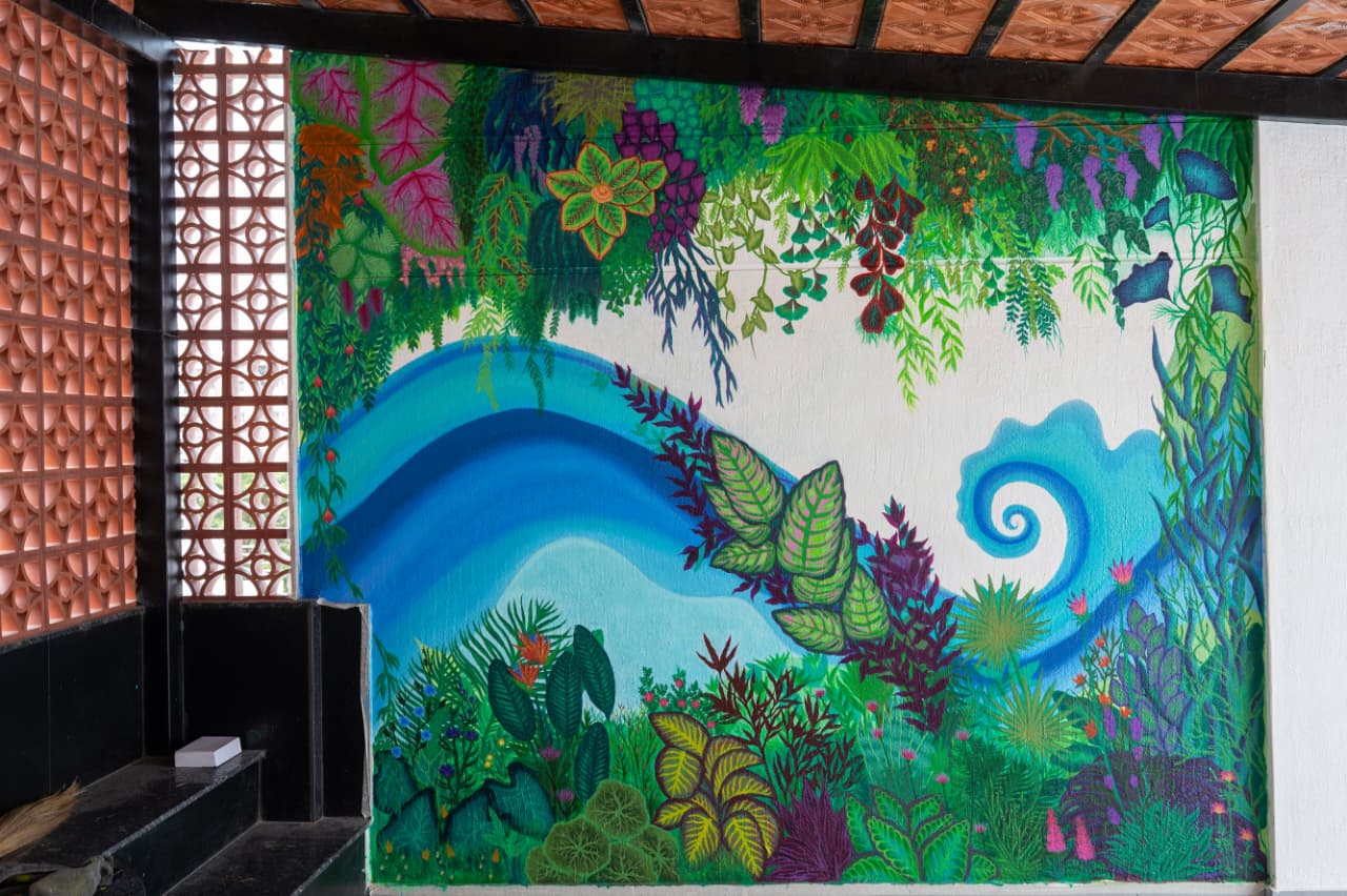 Botanical mural