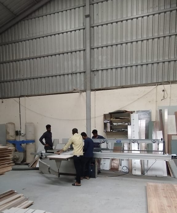 The Padmodya production team at work in the studio's own workshop